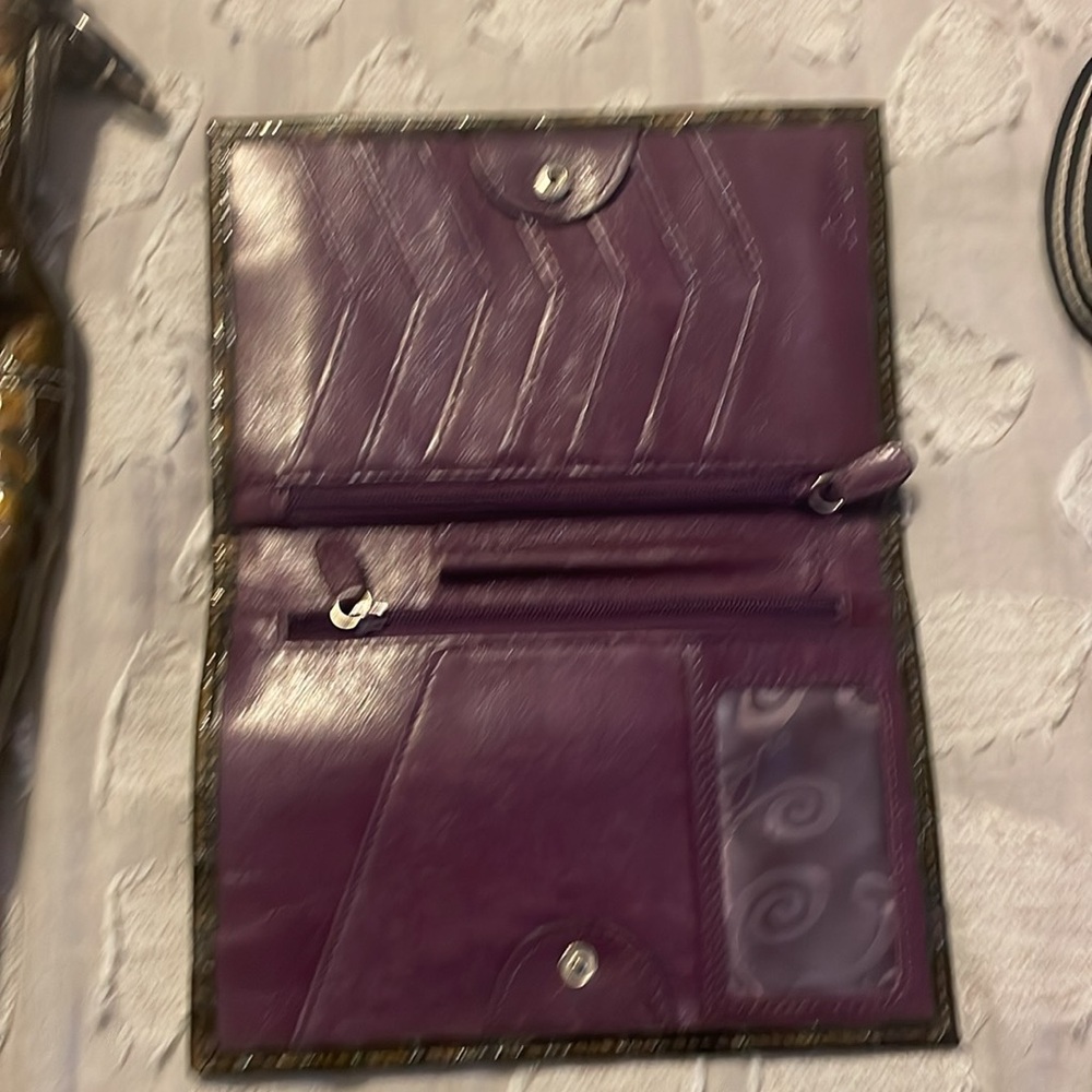 Brighton grey bag w/ Silver hardware W/ matching wallet and make up bag - Picture 6 of 9